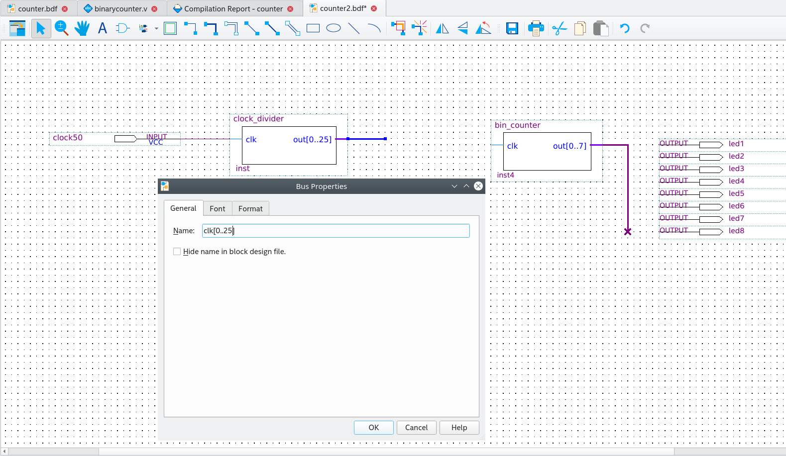 Quartus - Counter.bdf 3