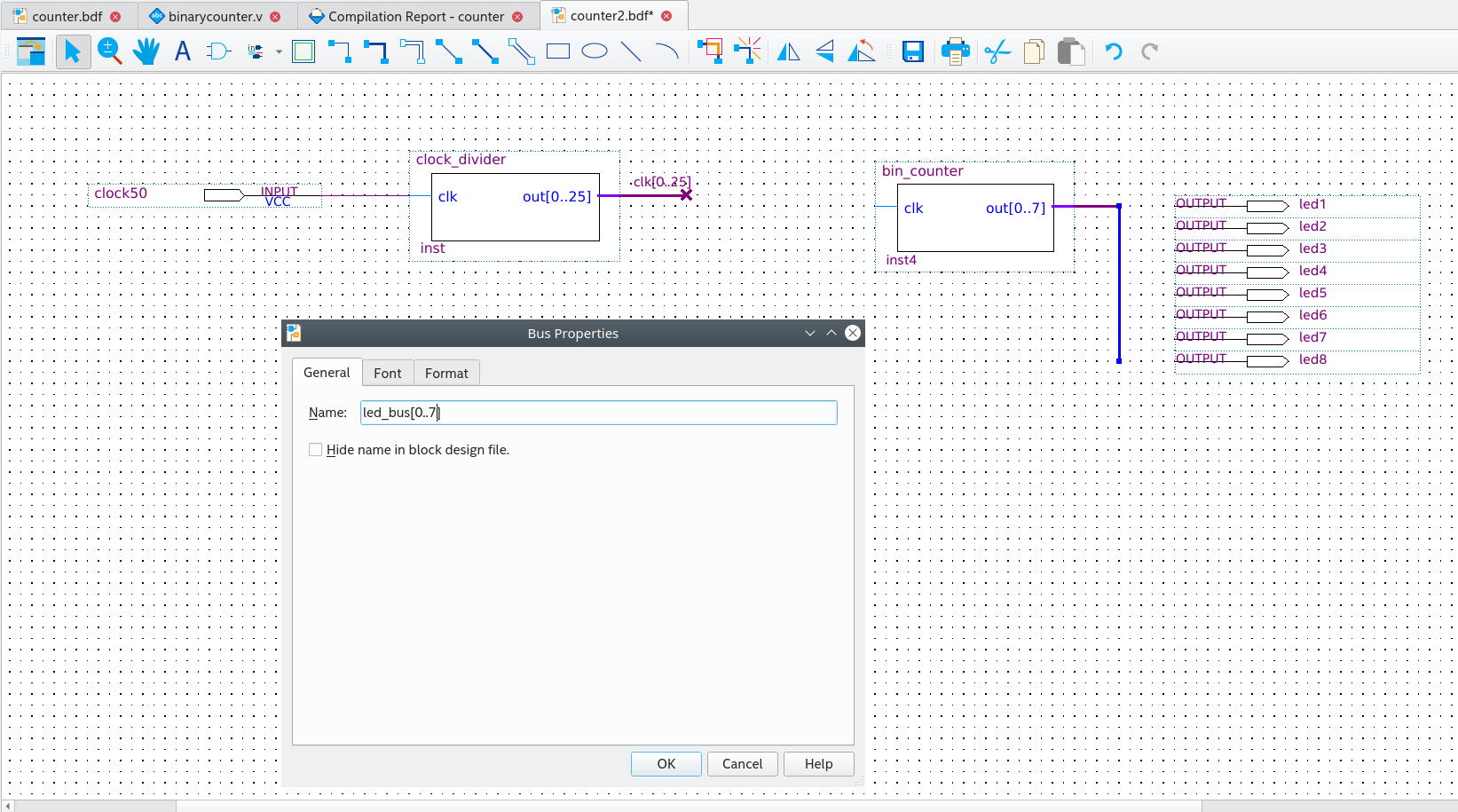 Quartus - Counter.bdf 4