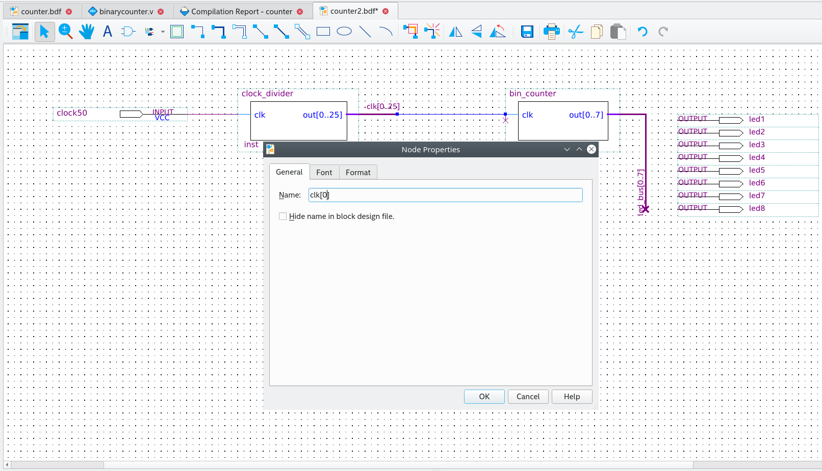 Quartus - Counter.bdf 5