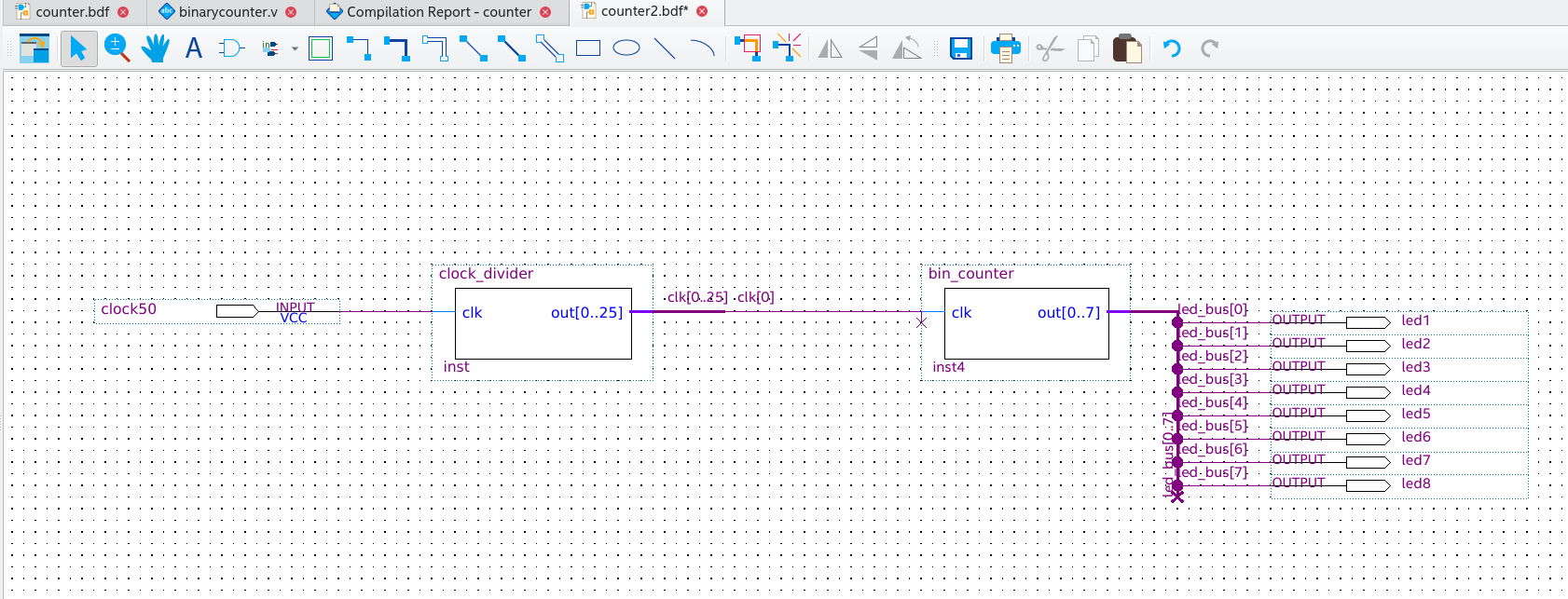 Quartus - Counter.bdf 7